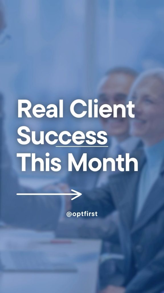 Take a look at real client success this month! You too can grow