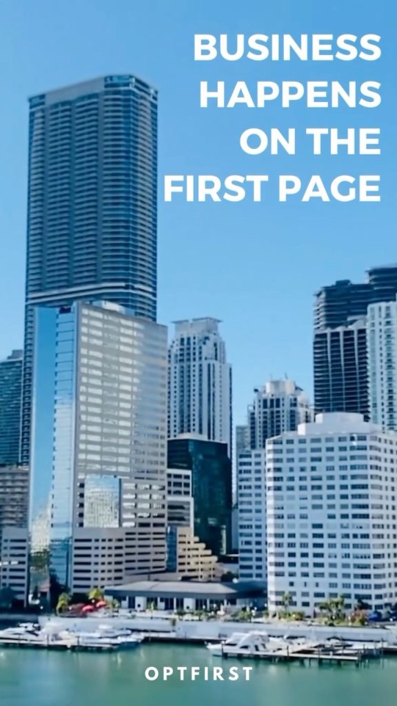 In the world of business, it’s all about being on the first page