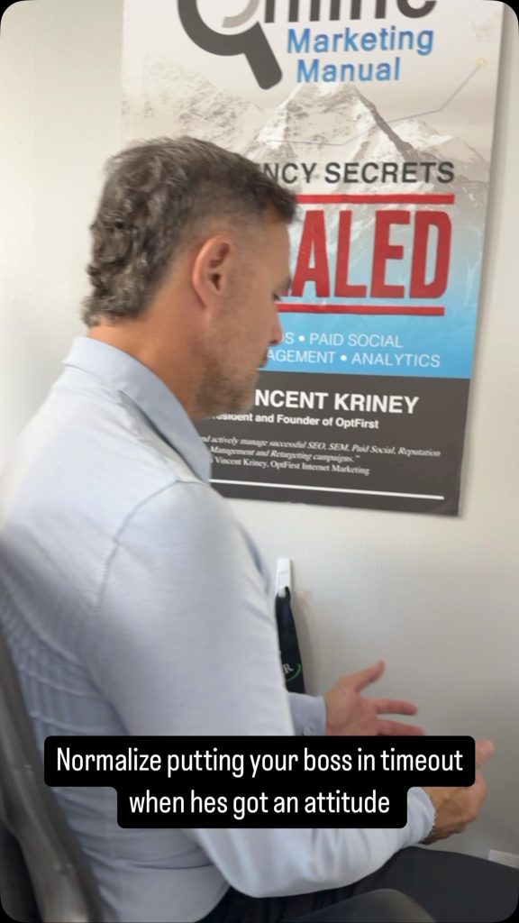 @johnkriney 🤣 #officehumor #boss #marketing #optfirst #timeout